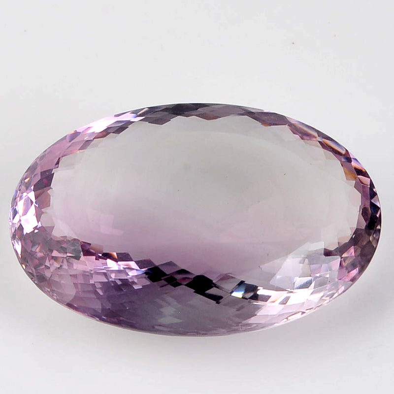 87.84 Carat Oval Light Purple Amethyst Gemstone
