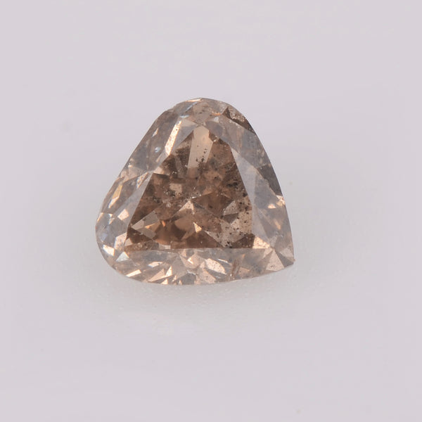 0.42 Carat Brilliant Heart Fancy Yellowish Brown SI1 Diamond-AIG Certified