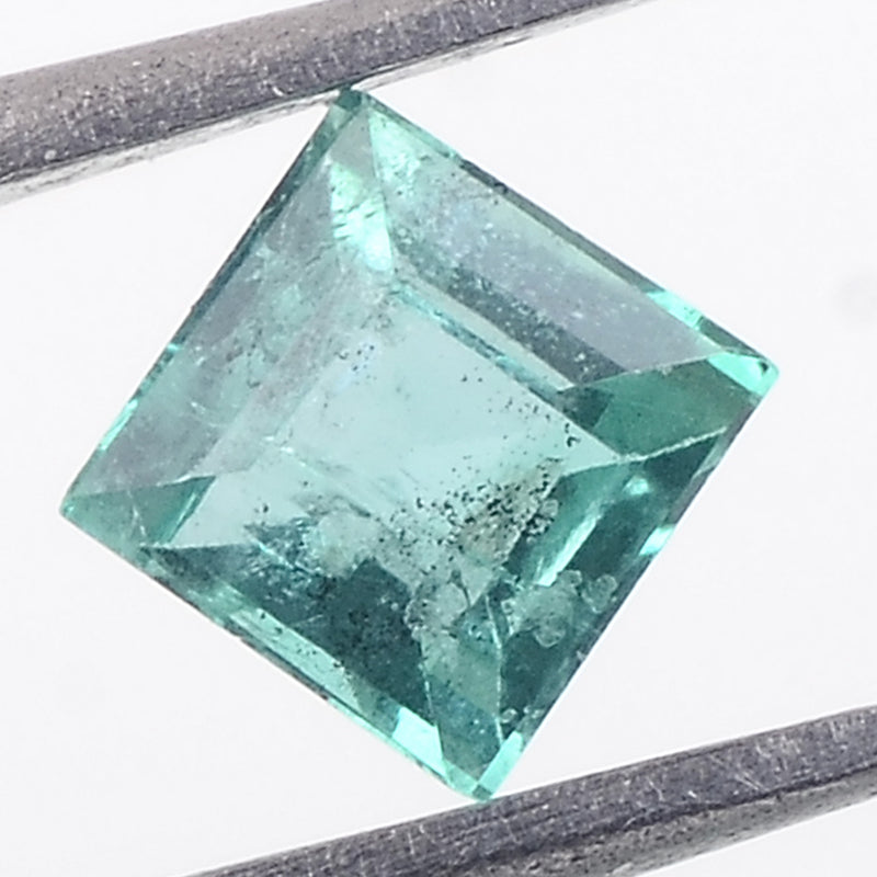 118 pcs Emerald  - 6.9 ct - Square - Green