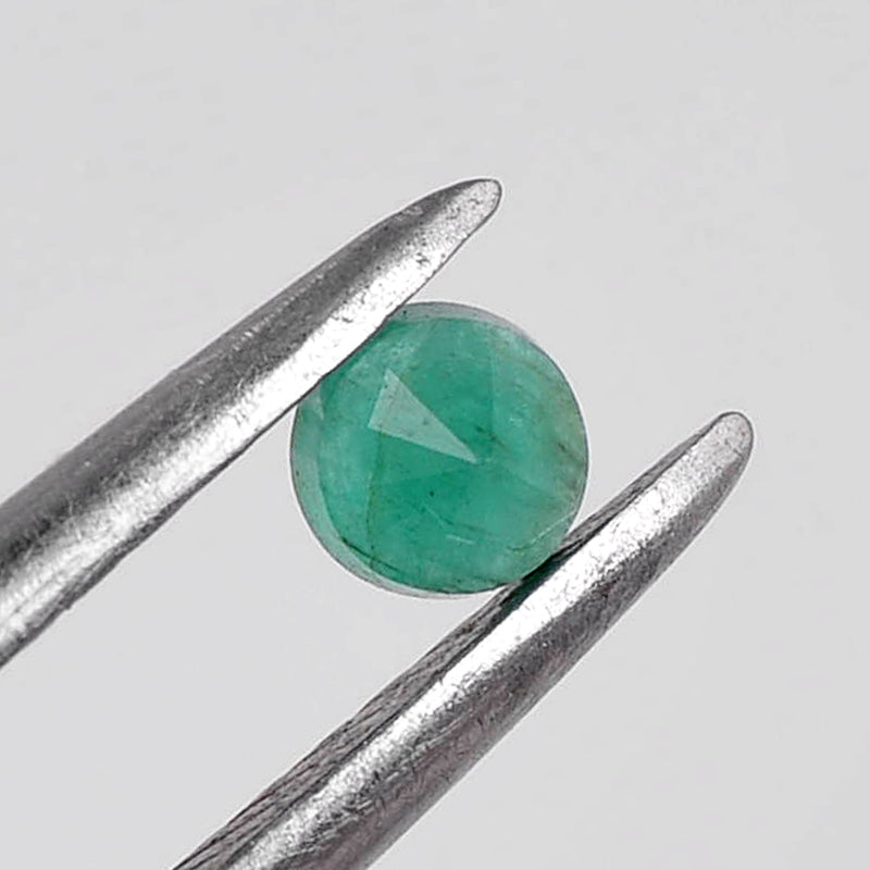 27.60 Carat Green Color Round Emerald Gemstone