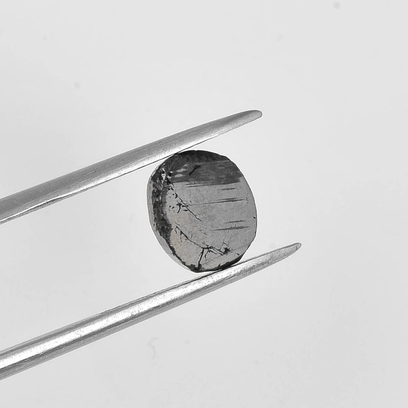 1.86 Carat Rose Cut Oval Fancy Black Diamond-AIG Certified