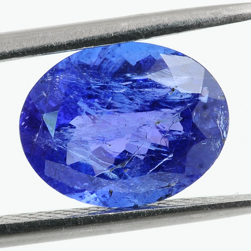 1 pcs Tanzanite  - 3.06 ct - Oval - Violetish Blue