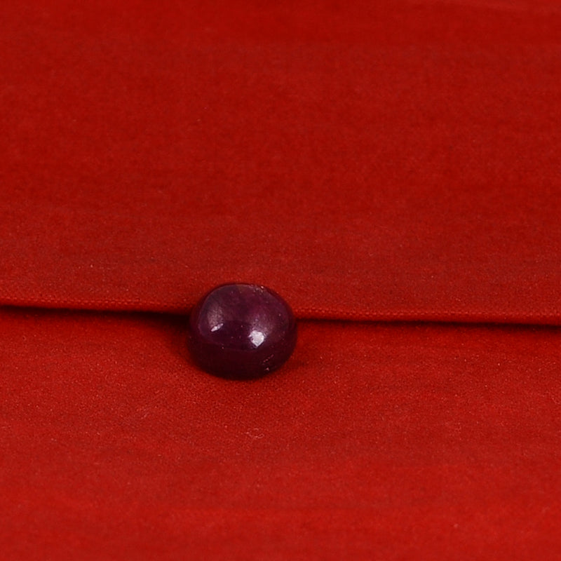 3.40 Carat Red Color Round Ruby Gemstone