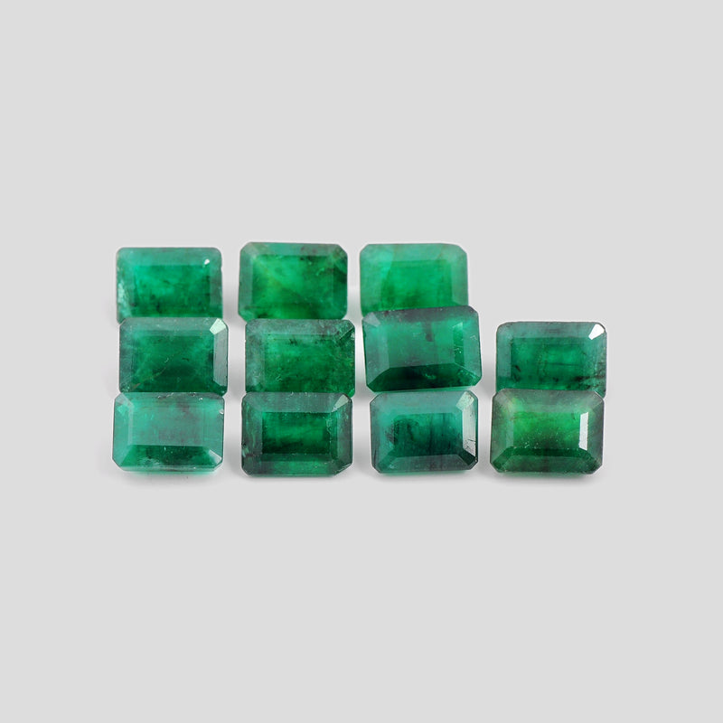 11 pcs Emerald  - 17.95 ct - Octagon - Green