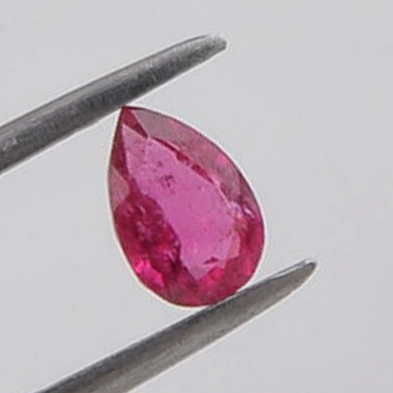 0.85 Carat Pink Color Pear Tourmaline Gemstone