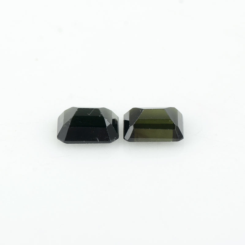 3.40 Carat Green Color Octagon Tourmaline Gemstone