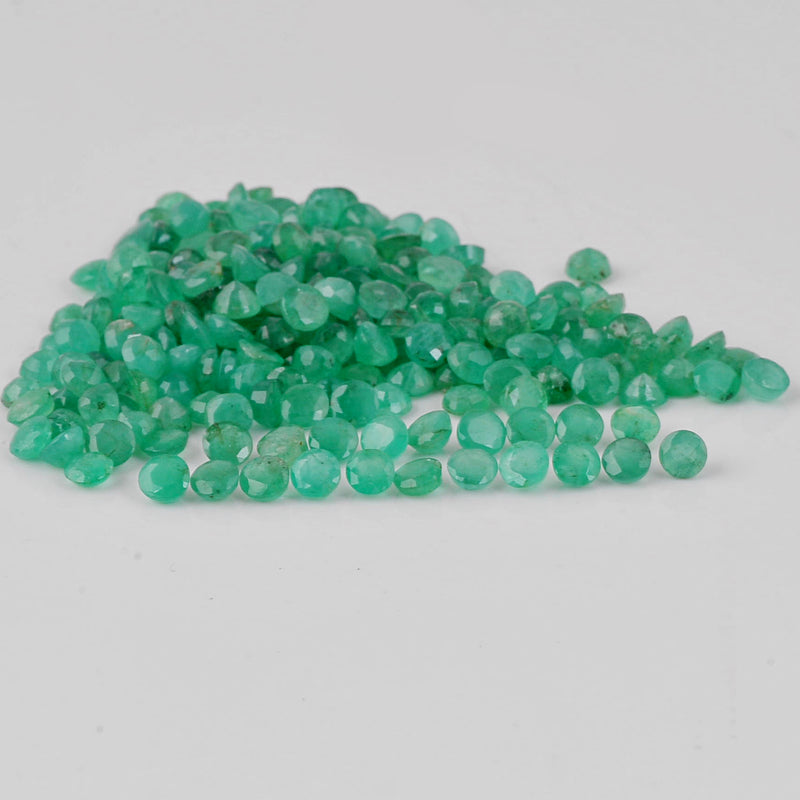 40.10 Carat Green Color Round Emerald Gemstone