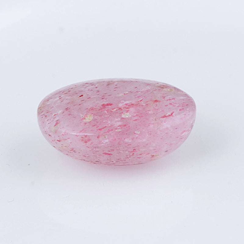 36.25 Carat Pink Color Oval Strawberry Quartz Gemstone