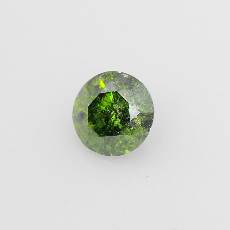 Round Fancy Green Color Diamond 0.51 Carat - ALGT Certified