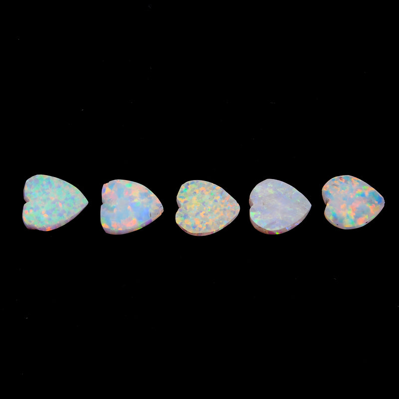 2.43 Carat White Color Heart Opal Gemstone