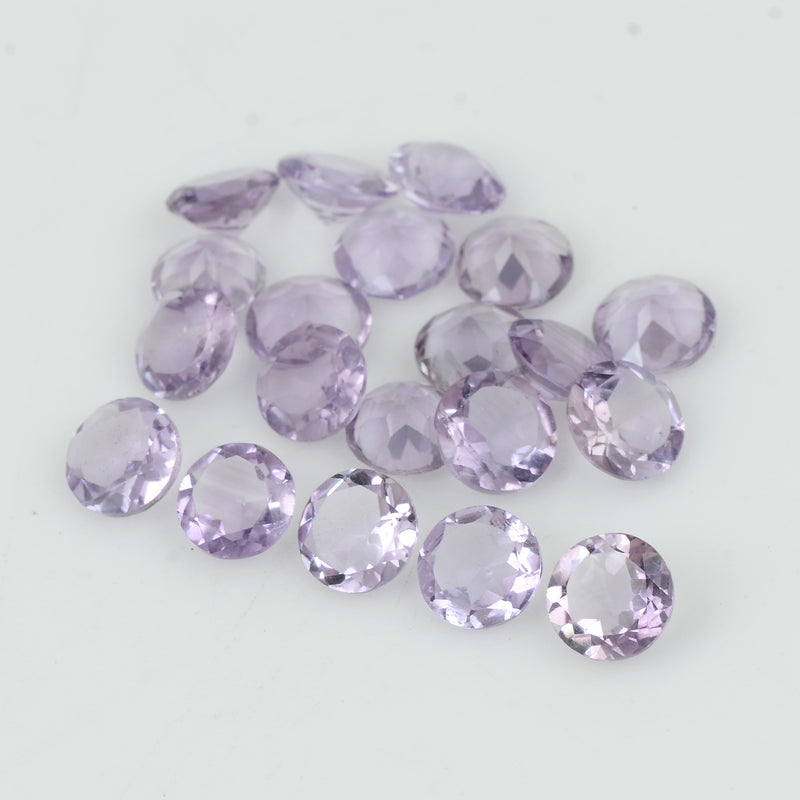 18.70 Carat Purple Color Round Amethyst Gemstone