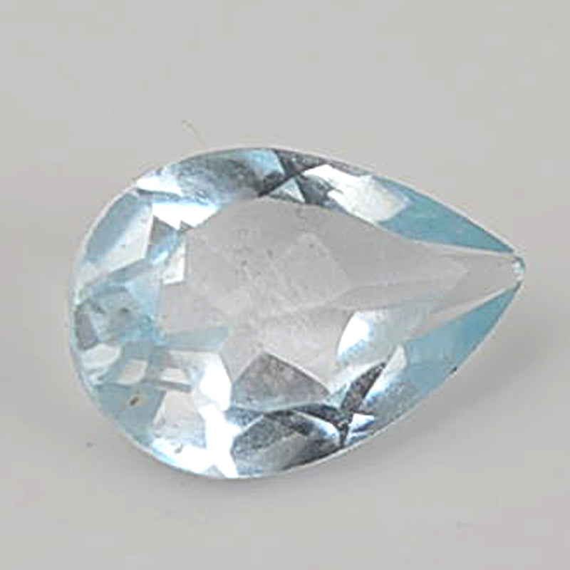 1.42 Carat Blue Color Pear Aquamarine Gemstone