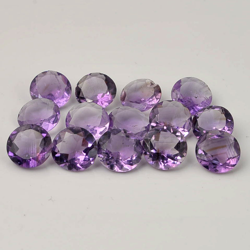 35.00 Carat Purple Color Round Amethyst Gemstone