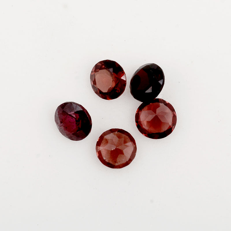 Round Red Color Garnet Gemstone 2.00 Carat