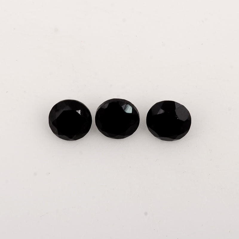 Round Black Spinel Gemstone 1.80 Carat