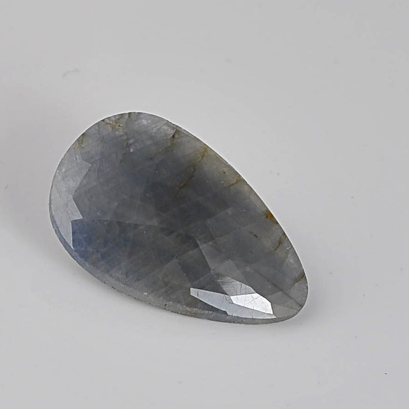 13.60 Carat Blue Color Pear Sapphire Gemstone