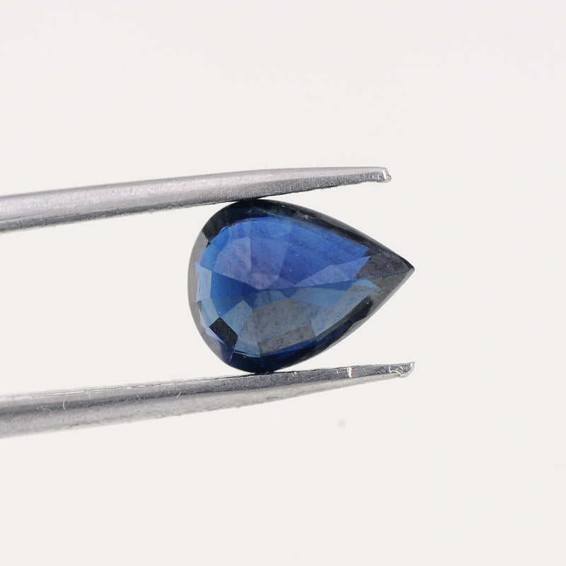 Pear Blue Color Sapphire Gemstone 1.47 Carat