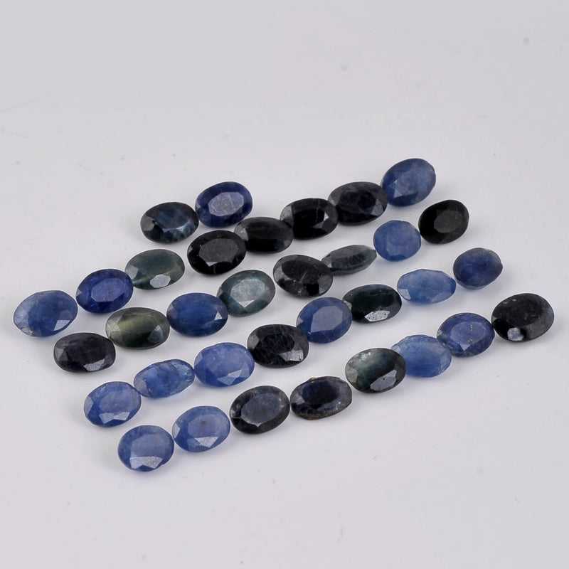 34.15 Carat Blue Color Oval Sapphire Gemstone