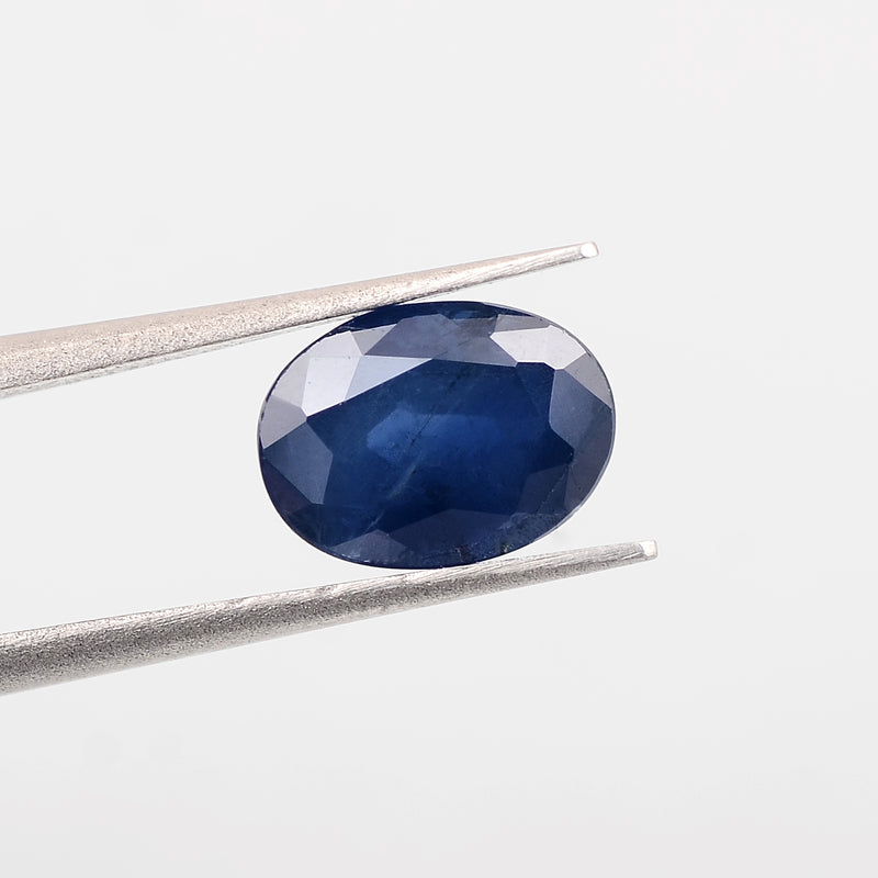 Oval Blue Color Sapphire Gemstone 1.34 Carat