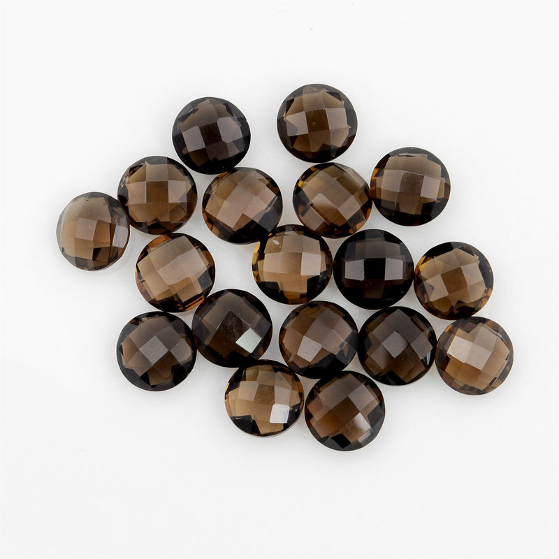 28.60 Carat Brown Color Round Smoky Quartz Gemstone