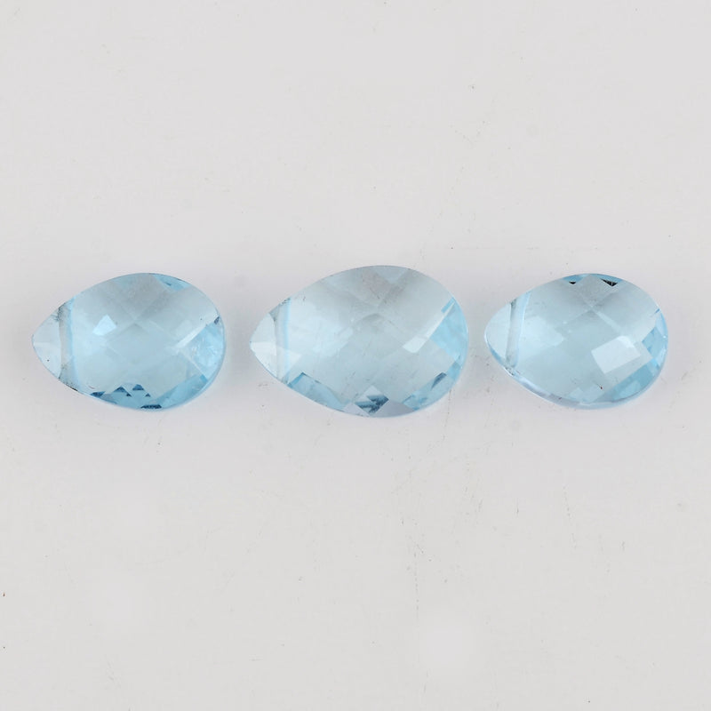 5.50 Carat Pear Blue Topaz Gemstone