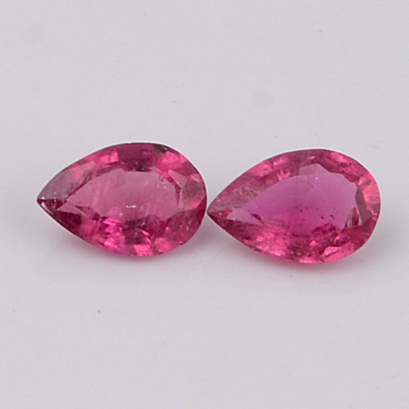 0.41 Carat Pink Color Pear Tourmaline Gemstone