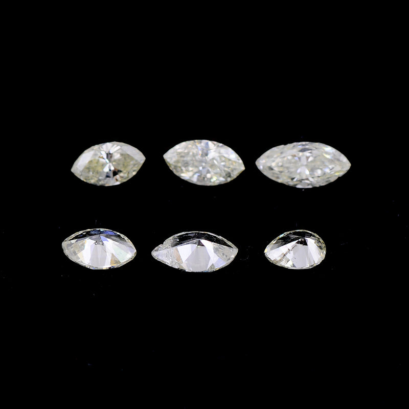 Marquise & Pear K - M Color Diamond 1.06 Carat - AIG Certified