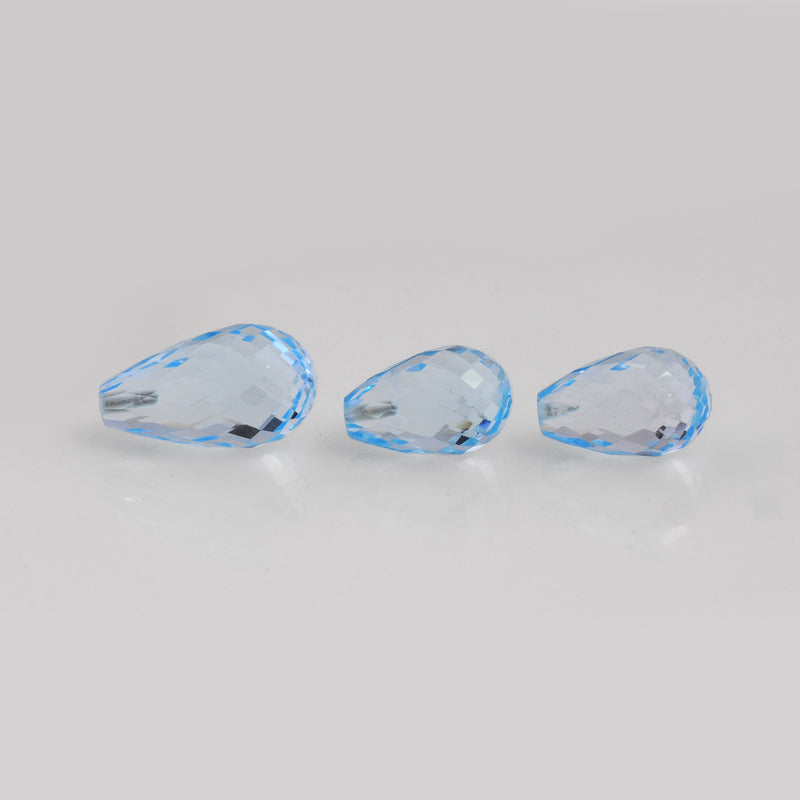 13.00 Carat Blue Color Drops Topaz Gemstone
