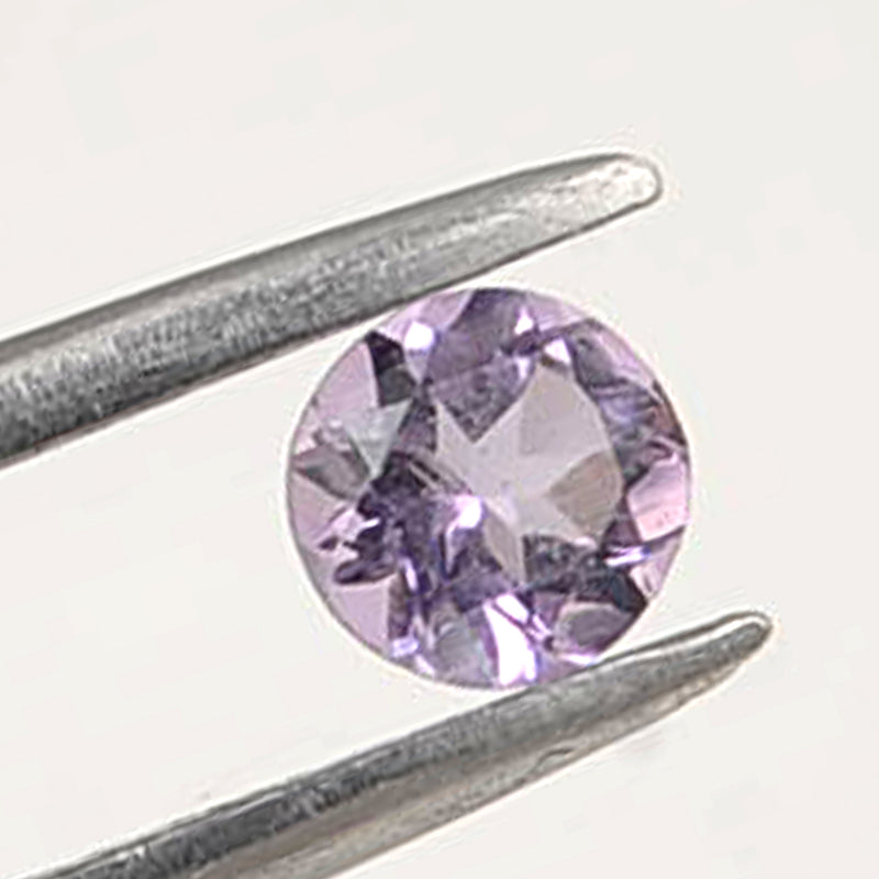 1.26 Carat Purple Color Round Amethyst Gemstone