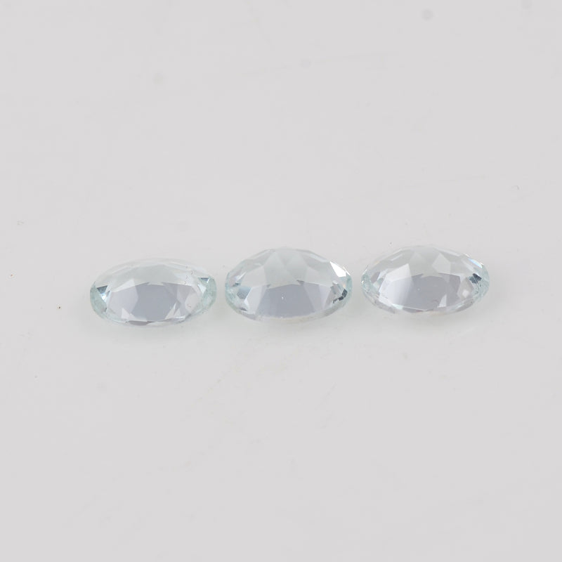 4.80 Carat Blue Color Oval Aquamarine Gemstone