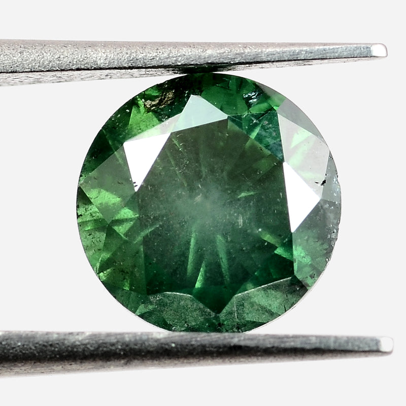 Round Fancy Green Color Diamond 0.70 Carat - ALGT Certified