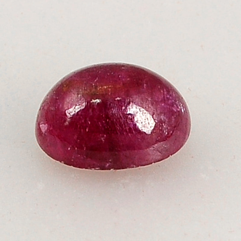 7.35 Carat Red Color Oval Ruby Gemstone