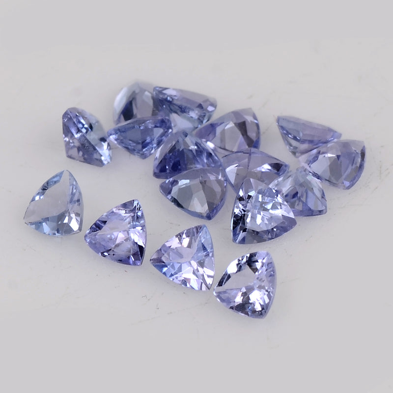 16 pcs Tanzanite  - 2.66 ct - Trillion - Blue