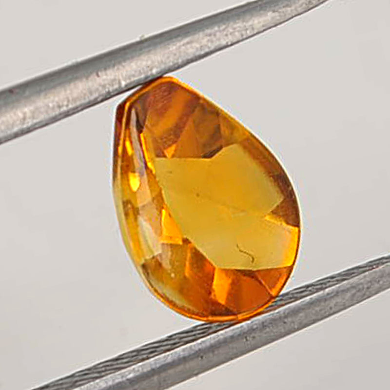 1.9 Carat Yellow Color Pear Citrine Gemstone