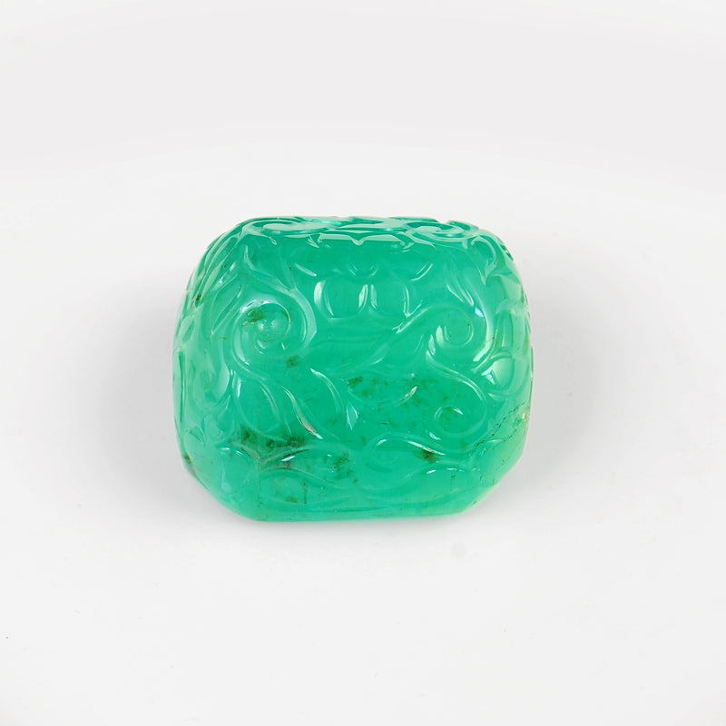 166.71 Carat Green Color Natural Cushion Emerald Loose Gemstone 1 Pieces