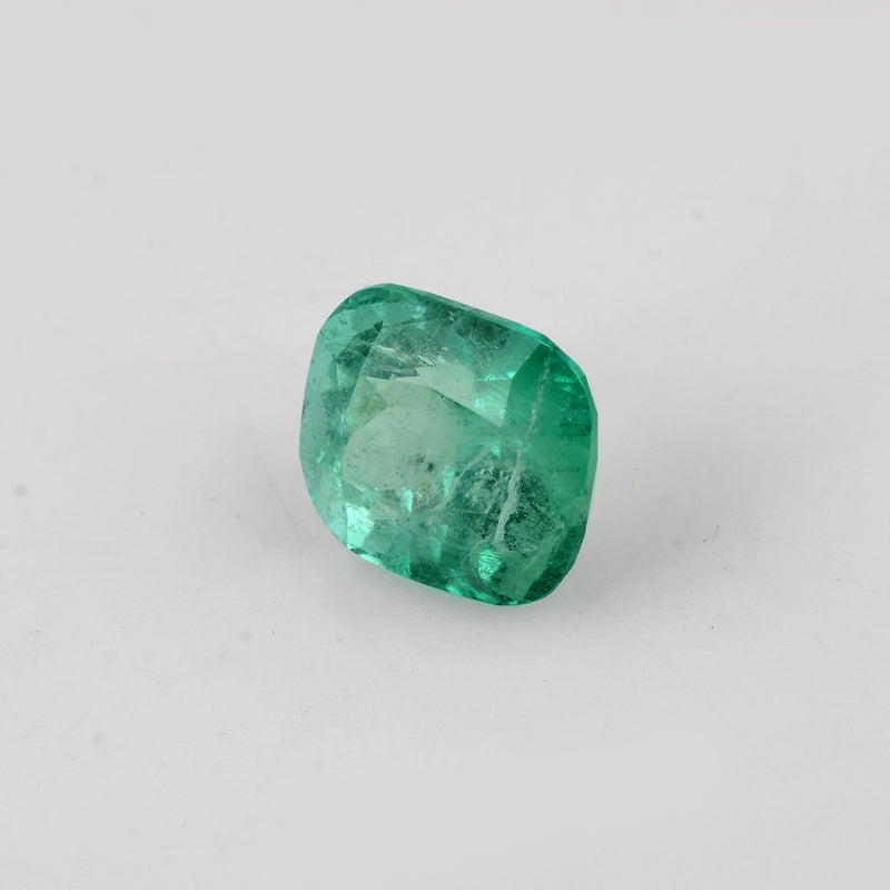 5.41 Carat Green Color Rectangular Cushion Emerald-IGI Certified
