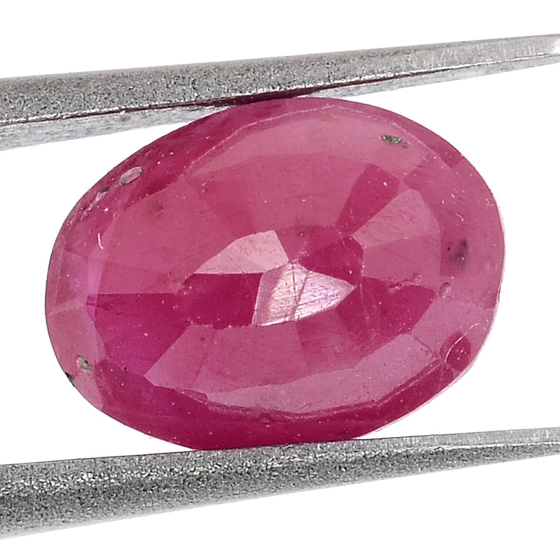 1 pcs Ruby  - 1.15 ct - Oval - Red