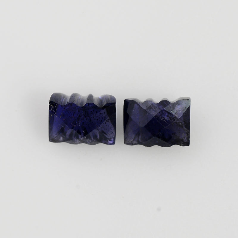 3.8 Carat Blue Color Octagon Iolite Gemstone