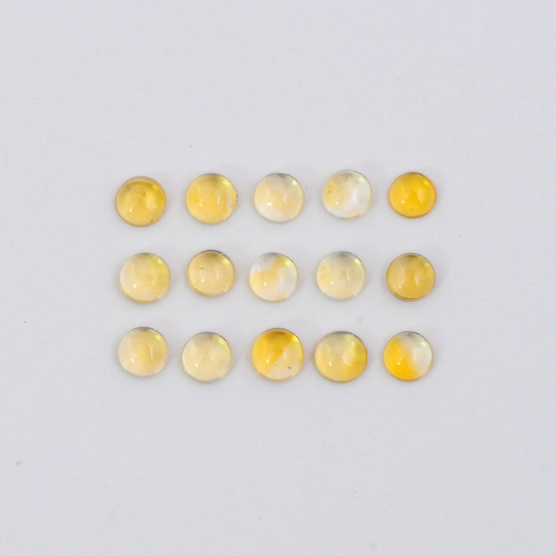 Round Yellow Color Citrine Gemstone 1.65 Carat