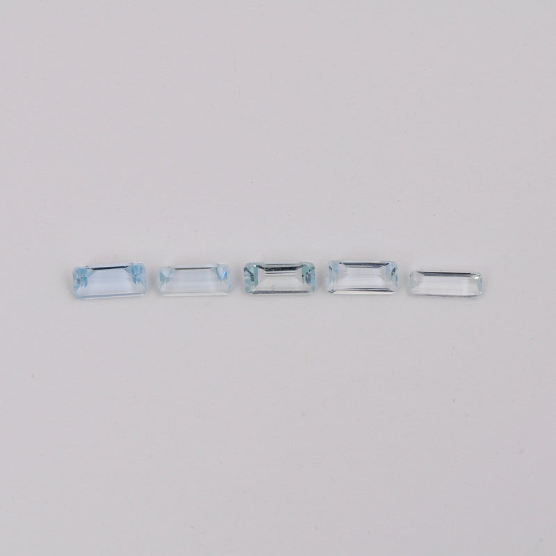 Octagon Blue Color Aquamarine Gemstone 2.00 Carat