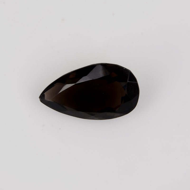 28.61 Carat Brown Color Pear Smoky Quartz Gemstone