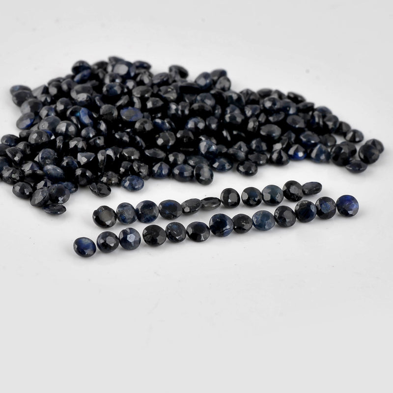 33.80 Carat Blue Color Round Sapphire Gemstone