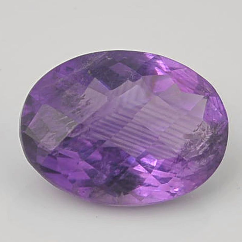 8.50 Carat Purple Color Oval Amethyst Gemstone
