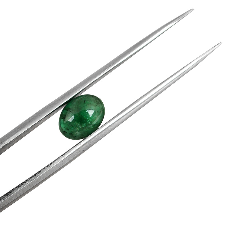 Oval Green Color Emerald Gemstone 1.75 Carat