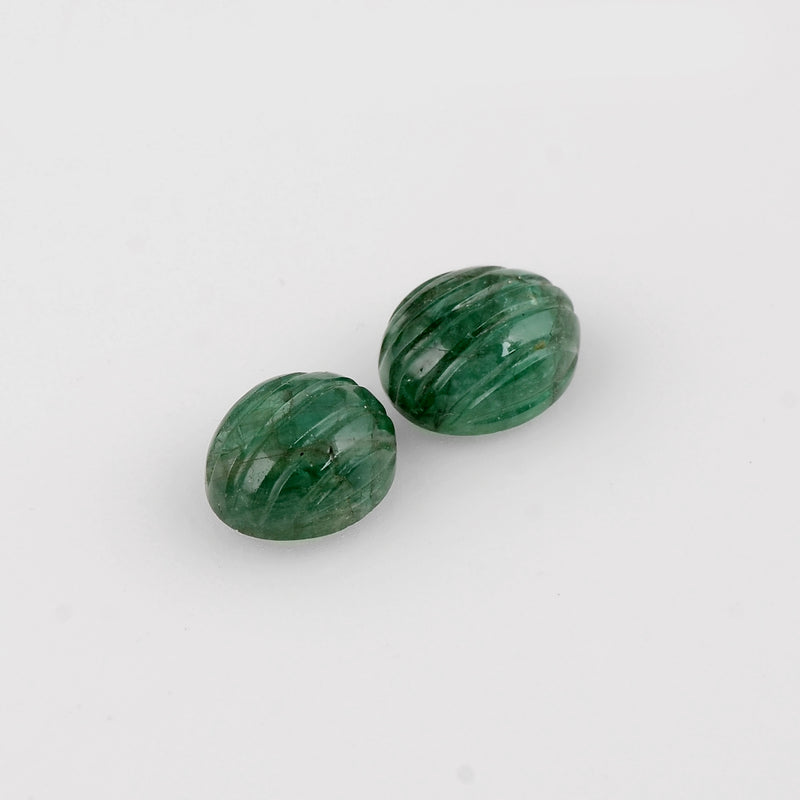6.45 Carat Green Color Oval Emerald Gemstone