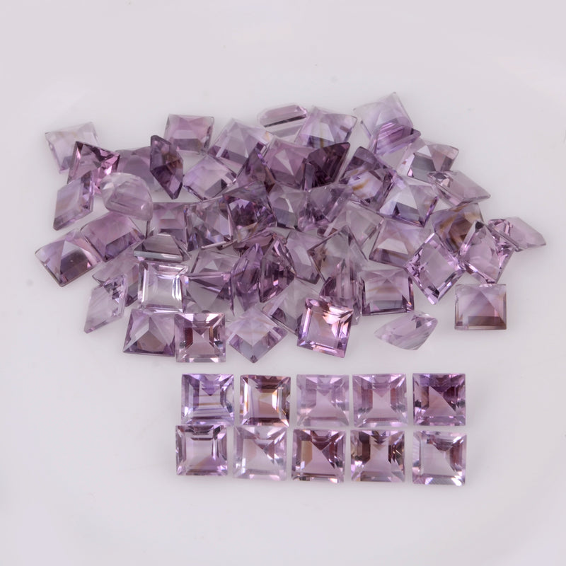 110.5 Carat Square Purple Amethyst Gemstone