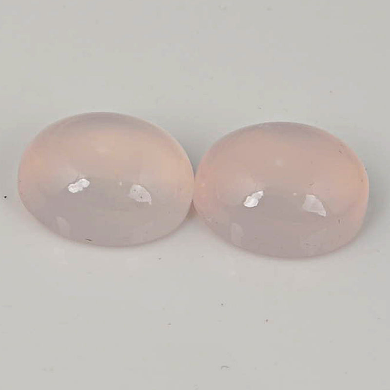 10.85 Carat Pink Color Oval Rose Quartz Gemstone