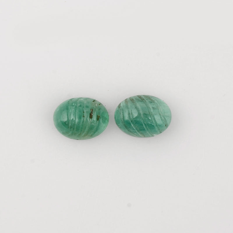 2.45 Carat Green Color Oval Emerald Gemstone