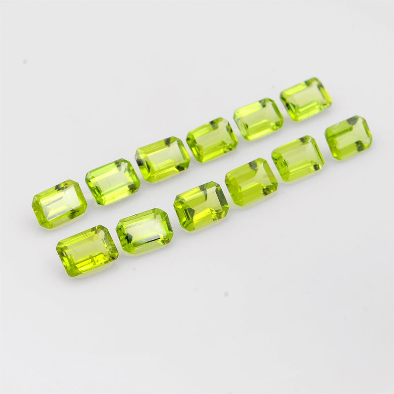10.65 Carat Green Color Octagon Peridot Gemstone