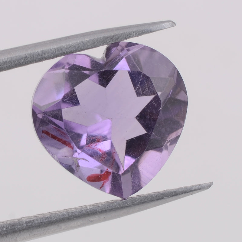 90.25 Carat Heart Purple Amethyst Gemstone